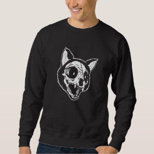 Sweatshirt Goth Kitty Kitten Death Metal Emo Punk Gothique Ch