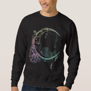 Sweatshirt Gothique Wicca Crescent Pastel Goth Moon