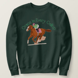 Sweatshirt Grâce à chaque galop Cheval pour hommes et femmes