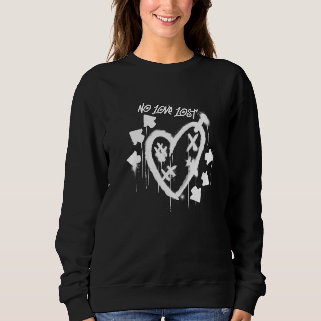 Sweatshirt Graffiti sans amour perdu (Devant)