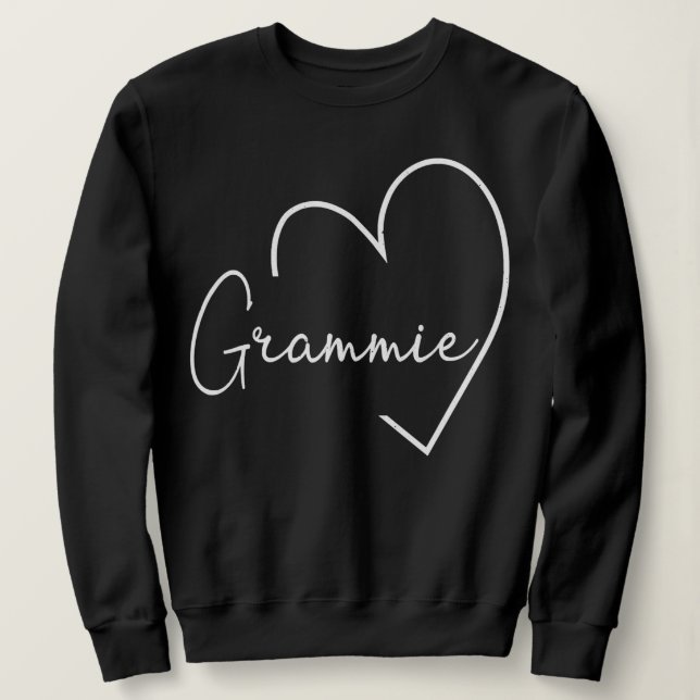 Sweatshirt Grammie Heart Grandma Christmas Happy Mother's (Design devant)