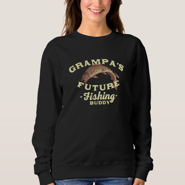 Sweatshirt Grampas Future Pêche Buddy Fête des pères Hobby Lo (Devant)