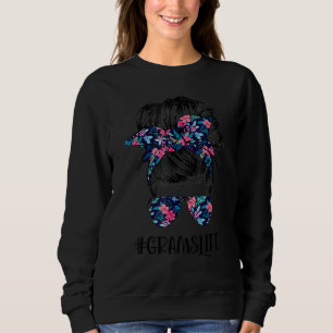 Sweatshirt Grams Life Messy Cheveux Bun Fleur Femmes Da de la
