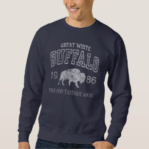 Sweatshirt Grand Buffalo blanc