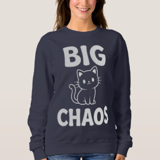 Sweatshirt Grand Chat du Chaos | Joli Chat Noir | Amateur de 