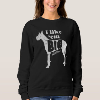 Sweatshirt Grand Dane Gear J'Aime Em Big Dog Maman Cru Oreill