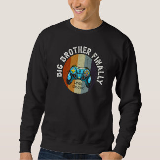 Sweatshirt Grand frère Big Bro Gamer promu fils 1