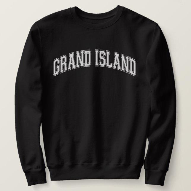 Sweatshirt GRAND ISLAND University Style America College (Design devant)