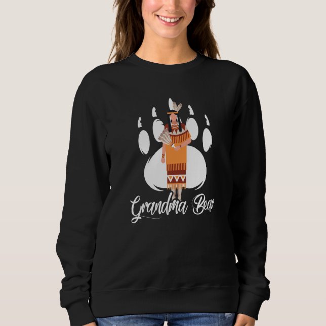 Sweatshirt Grand-mère amérindienne (Devant)