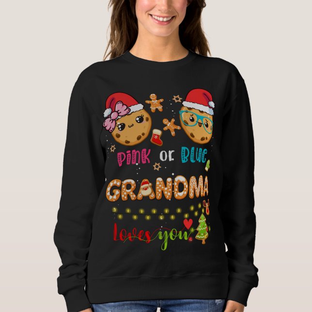 Sweatshirt Grand-mère Bébé Genre Révéler Noël Gingerbread B (Devant)