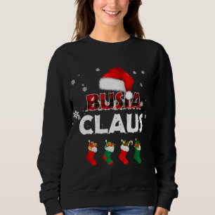 Sweatshirt Grand-mère Busia Claus Santa Hat Funny Christmas P