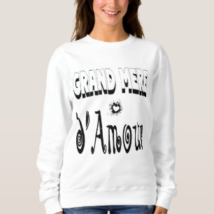 Sweatshirt Grand Mère d'Amour Cœur Mamie