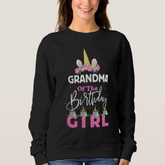 Sweatshirt Grand-Mère De L'Anniversaire Grande-Mère Unicorn B