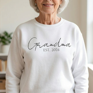 Sweatshirt Grand-mère Intemporelle Depuis Année Lettre Classi