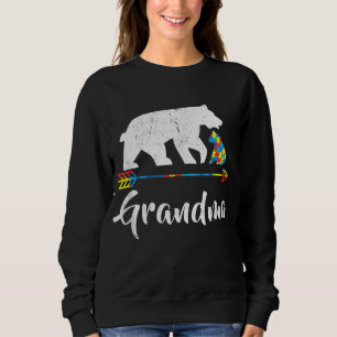 Sweatshirt Grand-mère ours Sensibilisation sur l'autisme Fier