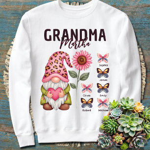 Sweatshirt grand-mère personnalisé avec les noms d