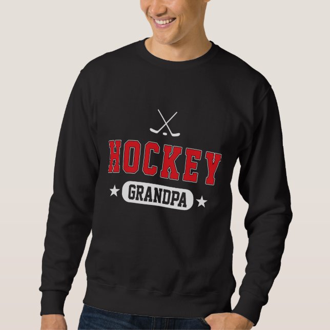 Sweatshirt Grand-papa d'hockey (Devant)