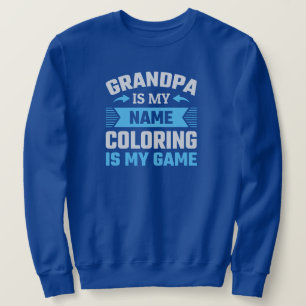 Sweatshirt Grand-père colorant amusant