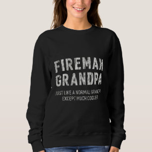 Sweatshirt Grand-Père Pompier Pour Grand-Père Hommes Pompiers