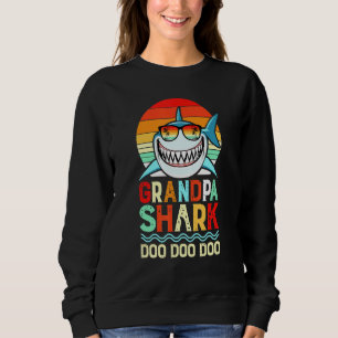 Sweatshirt Grand-père Shark Doo Doo Doo