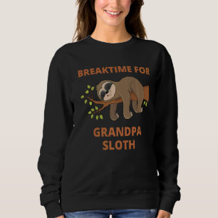 Sweatshirt Grand-Père Sloth Correspondant Vêtements De Famill