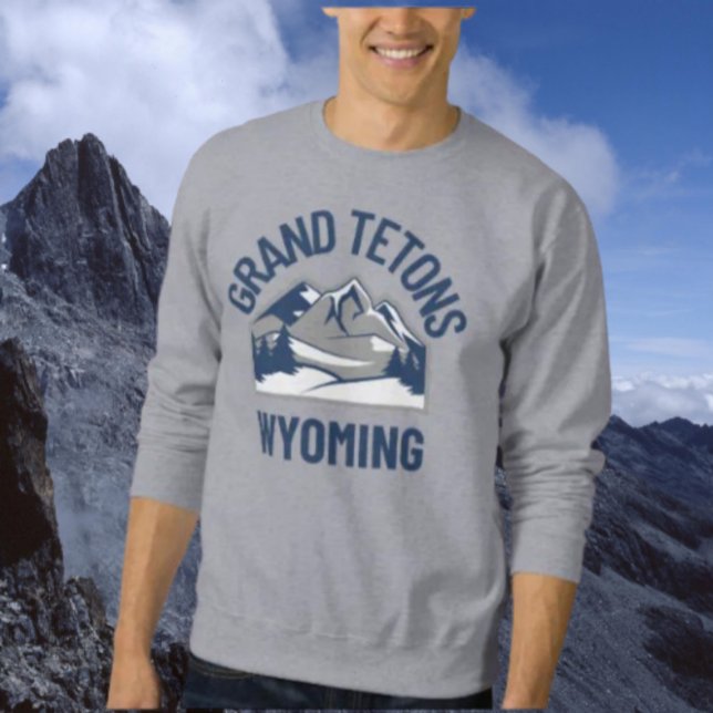 Sweatshirt Grand Tétons Wyoming (Créateur téléchargé)