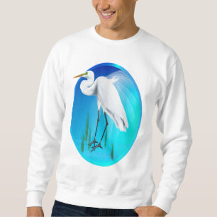 Sweatshirt Grande chemise d'ovale de héron