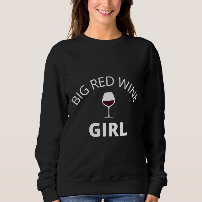 Sweatshirt Grande fille de vin rouge (Devant)