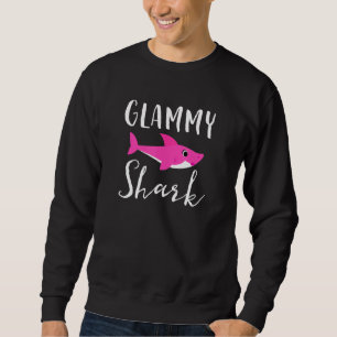 Sweatshirt Grandma grand-mère de requin rose Graphi