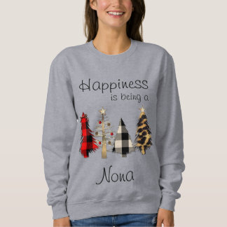 Sweatshirt Grandma/Grand-mère/Nona/Mimi Arbre de Noël Sweatsh