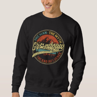Sweatshirt Grandpaw The Man The Myth Fathers Day Grandpa Papa