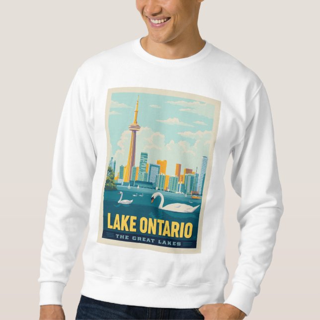Sweatshirt Grands Lacs | Lac Ontario (Devant)