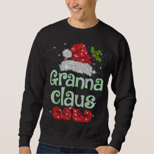 Sweatshirt Granna Claus Père Noël Funny Christmas Pyjama Corr