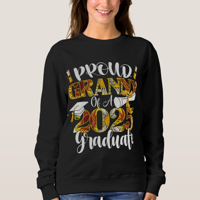 Sweatshirt Granny fière d'une classe de 2025 Graduate Granny  (Devant)