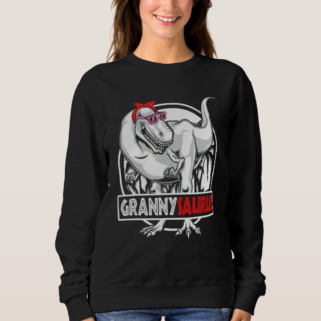 Sweatshirt Grannysaurus Rex Dinosaur Fête des mères (Devant)