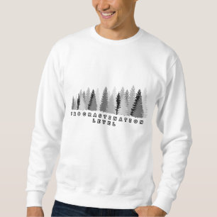 Sweatshirt Graphique d'arbre de niveau de procrastination amu