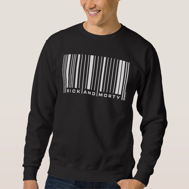 Sweatshirt Graphique du code barre de Rick et Morty (Devant)