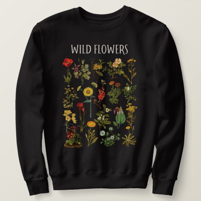 Sweatshirt Graphique Fleur vintage (Design devant)