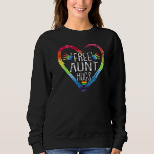 Sweatshirt Gratuit Tante Hugs Lgbt Drapeau Gay Lesbian Pride 