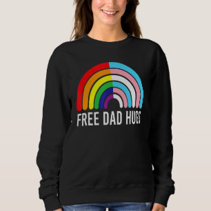 Sweatshirt Gratuit Tantes Hugues Arc-en-ciel Transgenre Drape