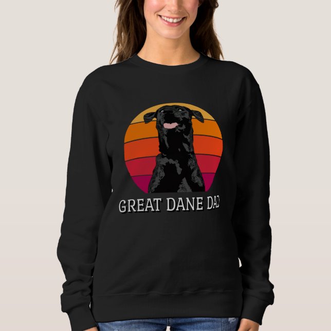 Sweatshirt Great Dane Dad Cool Dog Great Dane (Devant)