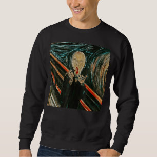 Sweatshirt Great The Scream Peinture Designs Make Up