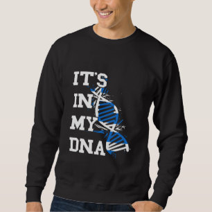 Sweatshirt Grèce C'est Dans Mon ADN Drapeau Hellénique Grec G
