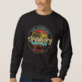 Sweatshirt Greggory Legend A Retraité Personnalisé Les Retrai
