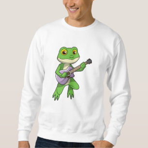 Sweatshirt Grenouille à la musique avec guitare
