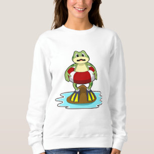 Sweatshirt Grenouille à la natation avec anneau de natation