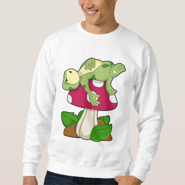 Sweatshirt Grenouille au coucher du champignon (Devant)