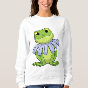 Sweatshirt Grenouille avec marguerite