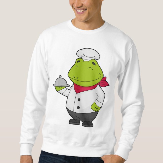 Sweatshirt Grenouille comme cuire avec Plateau (Devant)