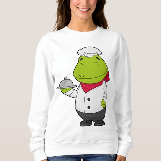 Sweatshirt Grenouille comme cuire avec Plateau (Devant)